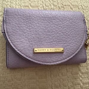 Poppy and Peonies Margaux Wallet - Violet. Never used.